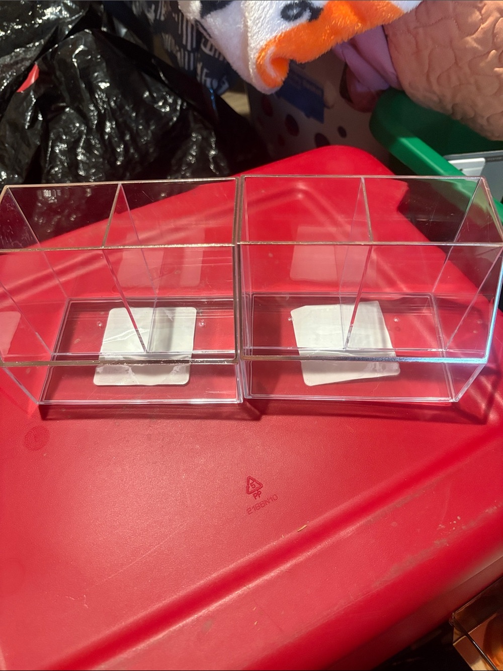 Clear Acrylic 4-Compartment Organizer Tray - Transparent Desk Storage